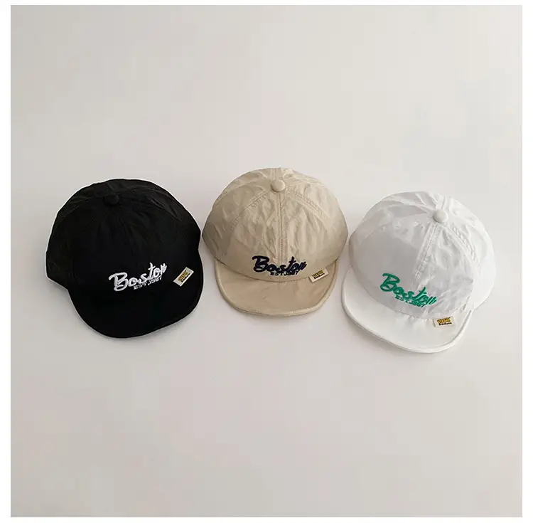 Baby Cap Spring Summer Thin Quick-Drying Sunshade Sunscreen Cap Korean Letter Travel Baseball Cap — feature 2