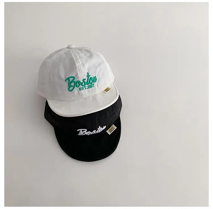 Baby Cap Spring Summer Thin Quick-Drying Sunshade Sunscreen Cap Korean Letter Travel Baseball Cap — feature 7