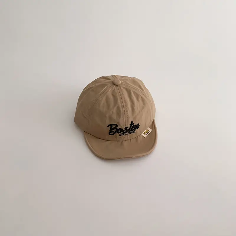 Baby Cap Spring Summer Thin Quick-Drying Sunshade Sunscreen Cap Korean Letter Travel Baseball Cap - Image 4