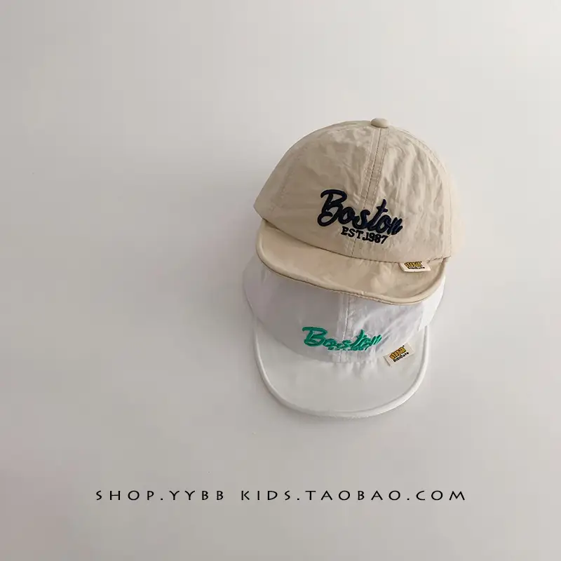 Baby Cap Spring Autumn Sunshade Cap Korean Letter Travel - Image 8