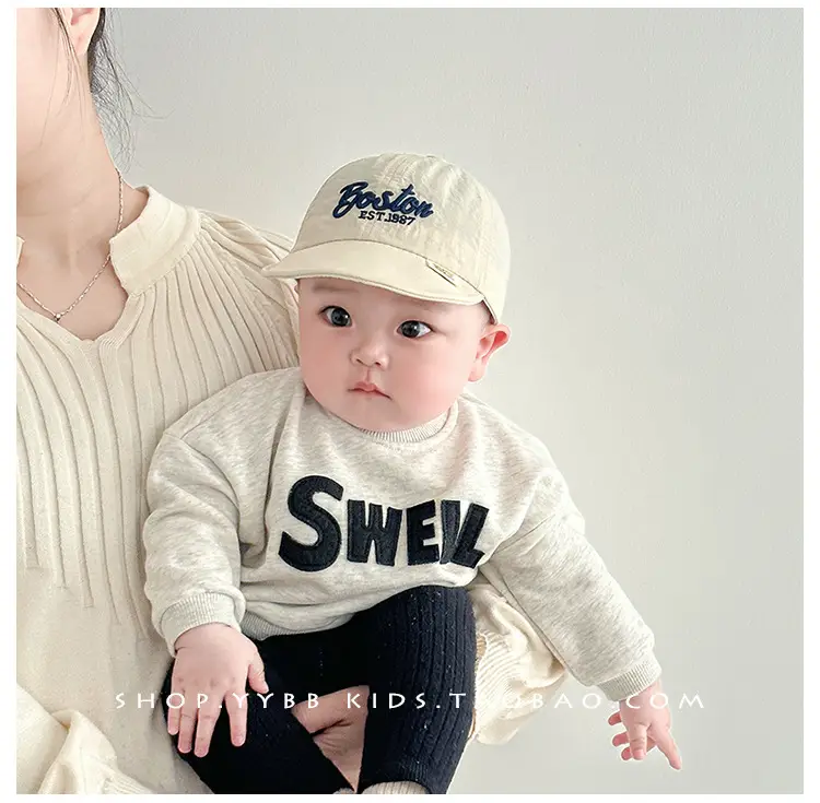 Baby Cap Spring Autumn Sunshade Cap Korean Letter Travel — feature 1