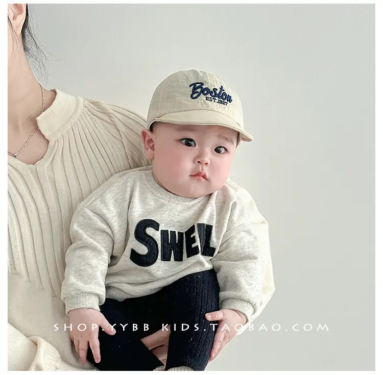 Baby Cap Spring Autumn Sunshade Cap Korean Letter Travel — feature 3