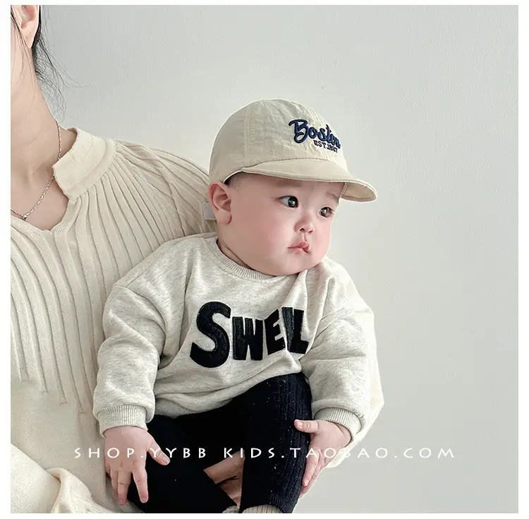 Baby Cap Spring Autumn Sunshade Cap Korean Letter Travel — feature 5
