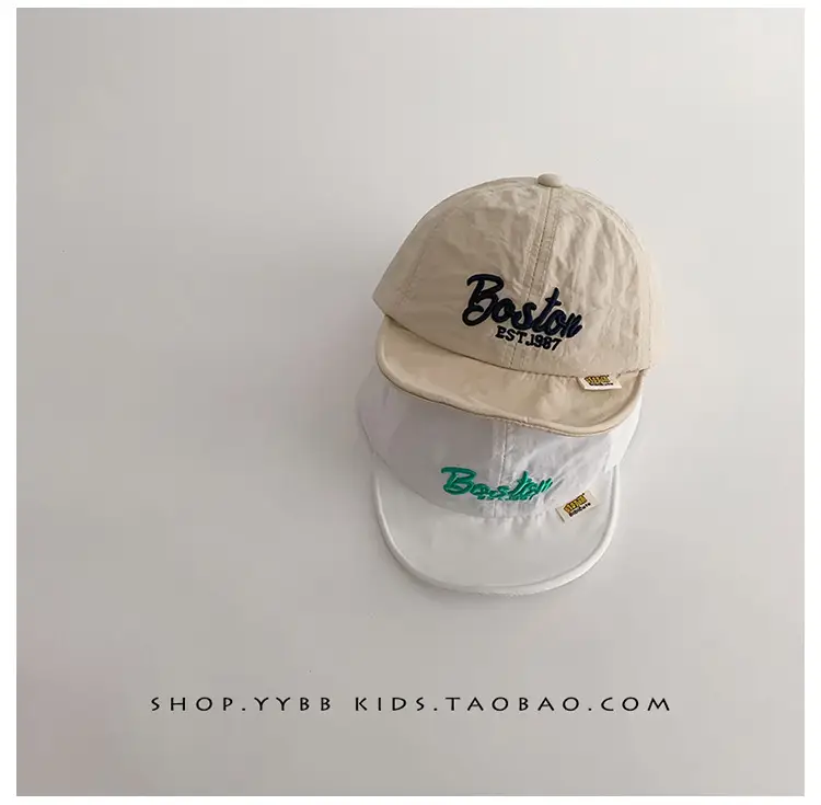 Baby Cap Spring Autumn Sunshade Cap Korean Letter Travel — feature 8