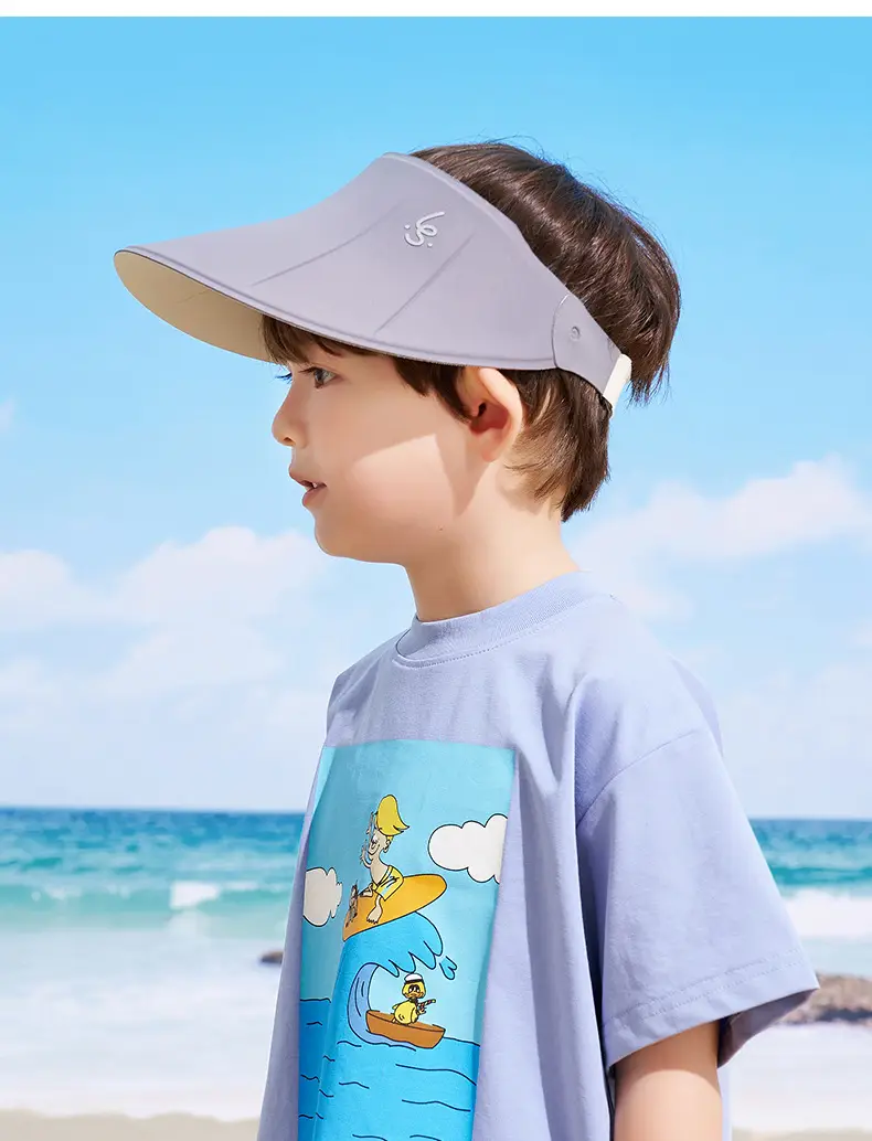 Rushan Children Sunscreen Hat Yellow Boneless Outdoor — feature 19