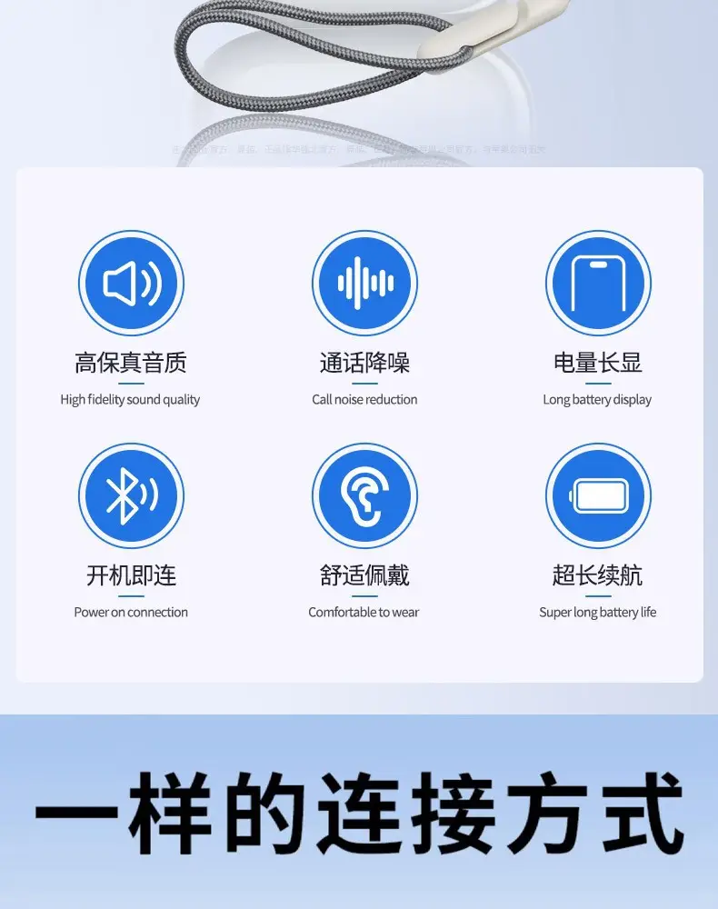 New Wireless Bluetooth Earphones, True Wireless Huaqiangbei Top-Of-The-Line Seventh-Generation Long-Lasting Noise-Cancelling In-Ear Earphones — feature 2