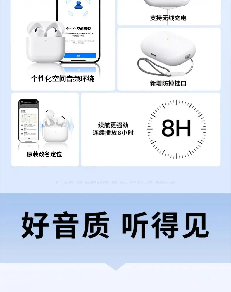 New Wireless Bluetooth Earphones, True Wireless Huaqiangbei Top-Of-The-Line Seventh-Generation Long-Lasting Noise-Cancelling In-Ear Earphones — feature 6