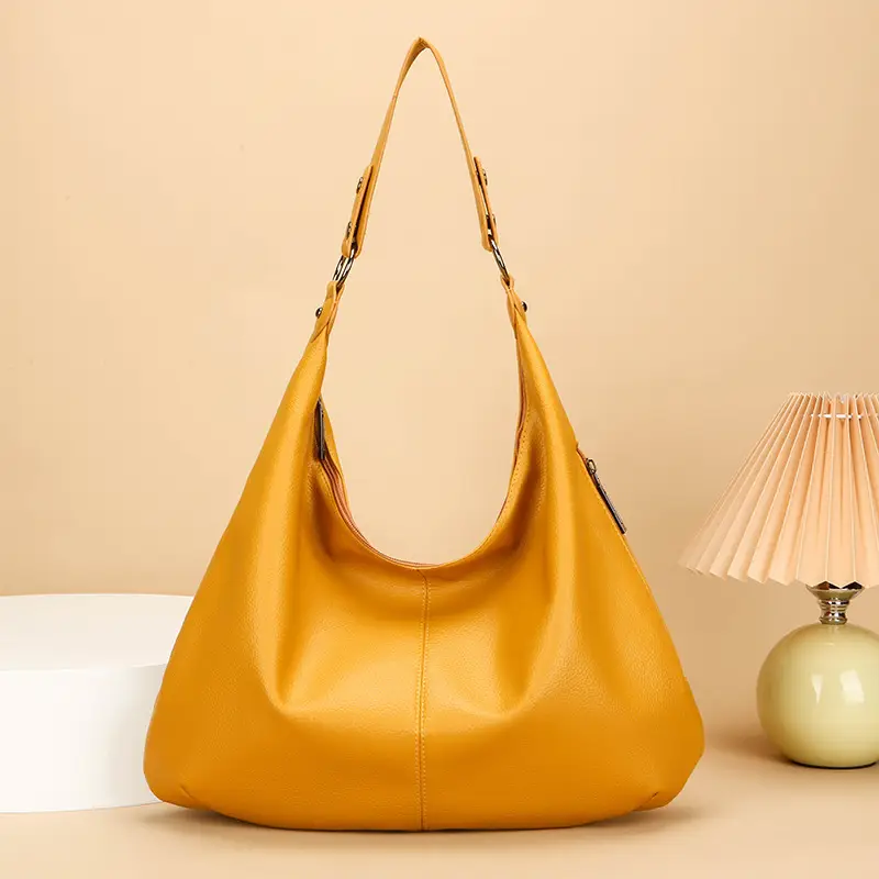 Yellow Crossbody Bag for Women with Long Strap