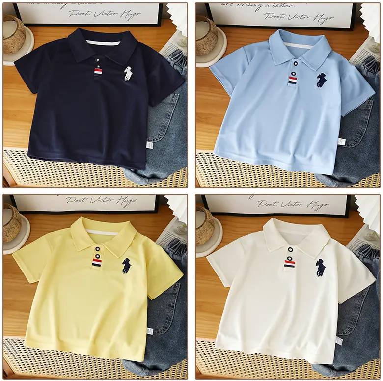 Children's Yellow Polo T-Shirt Summer Wear 2025 β feature 11