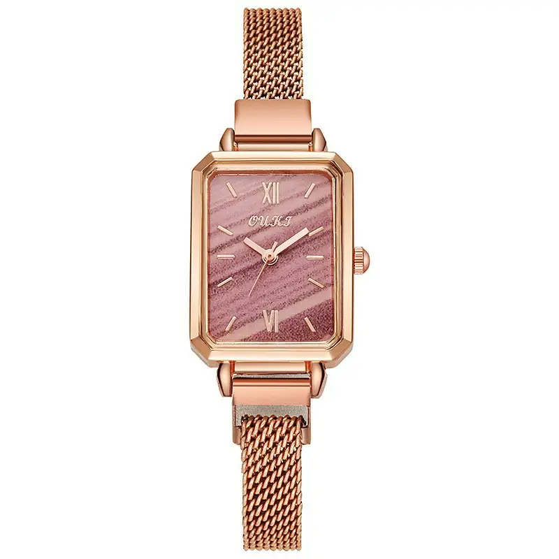 Simple Temperament Light Luxury Small Green Watch Retro Small Square Watch Women's Watch Students Internet Popular Fashion Gift Women's Watch