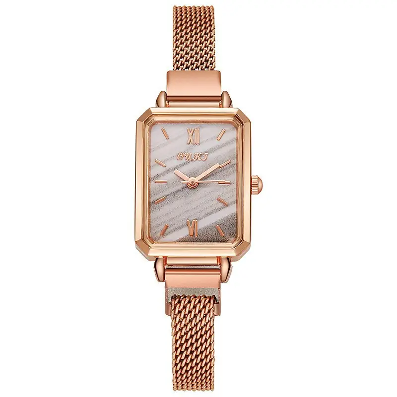 Simple Temperament Light Luxury Small Green Watch Retro Small Square Watch Women's Watch Students Internet Popular Fashion Gift Women's Watch