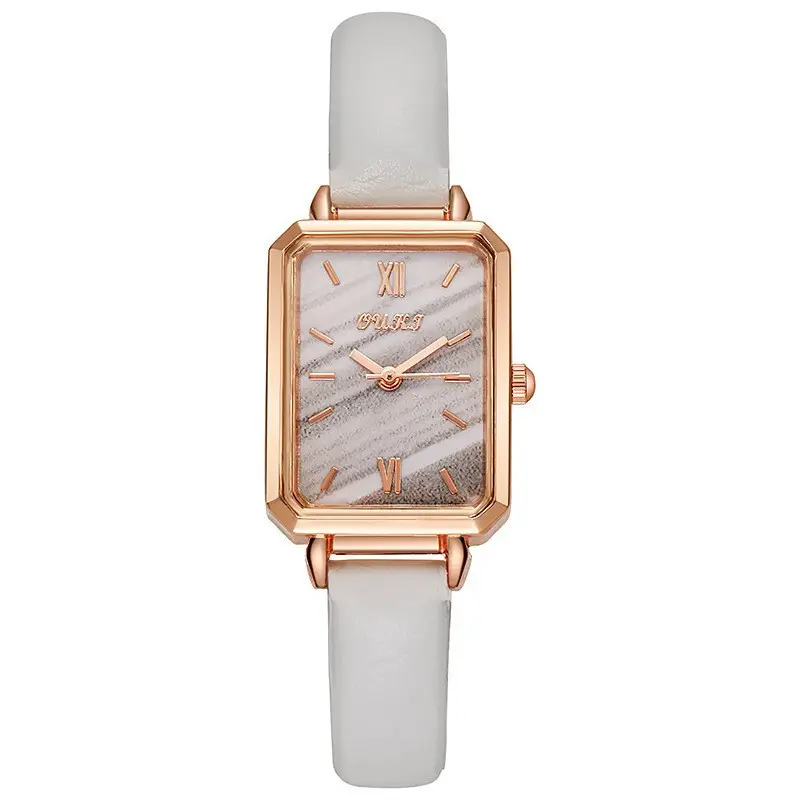 Simple Temperament Light Luxury Small Green Watch Retro Small Square Watch Women's Watch Students Internet Popular Fashion Gift Women's Watch