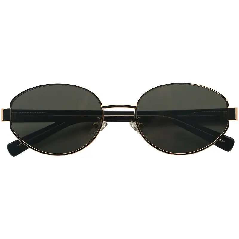 Women's UV400 Metal Sunglasses with Tortoise Gate Frames - Image 5