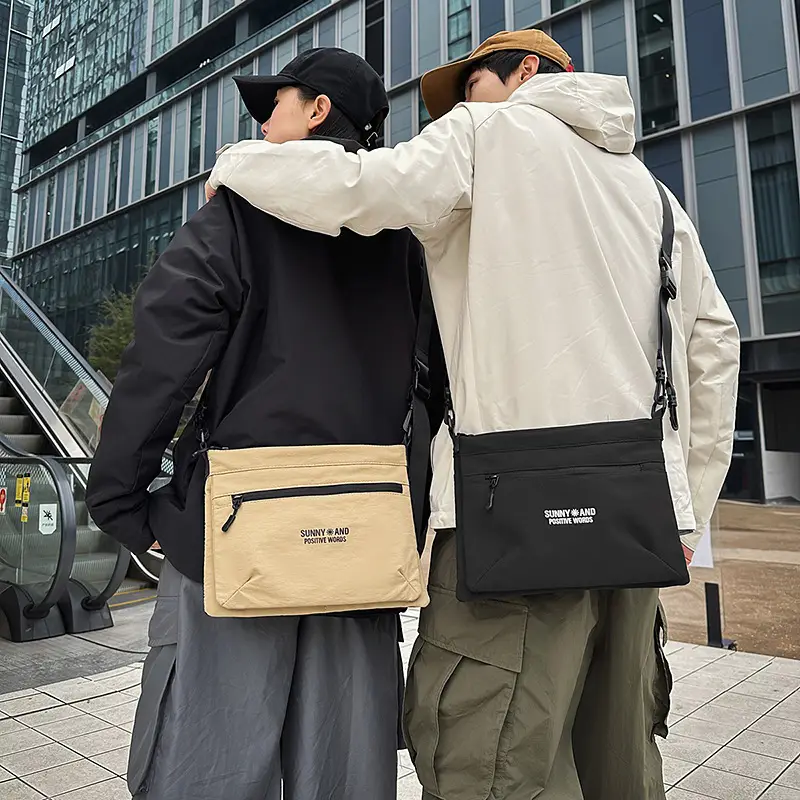 Men's Functional Crossbody Bag with Zipper Pocket - Image 5