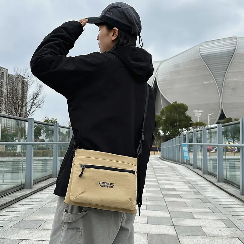 Men's Functional Crossbody Bag with Zipper Pocket - Image 7