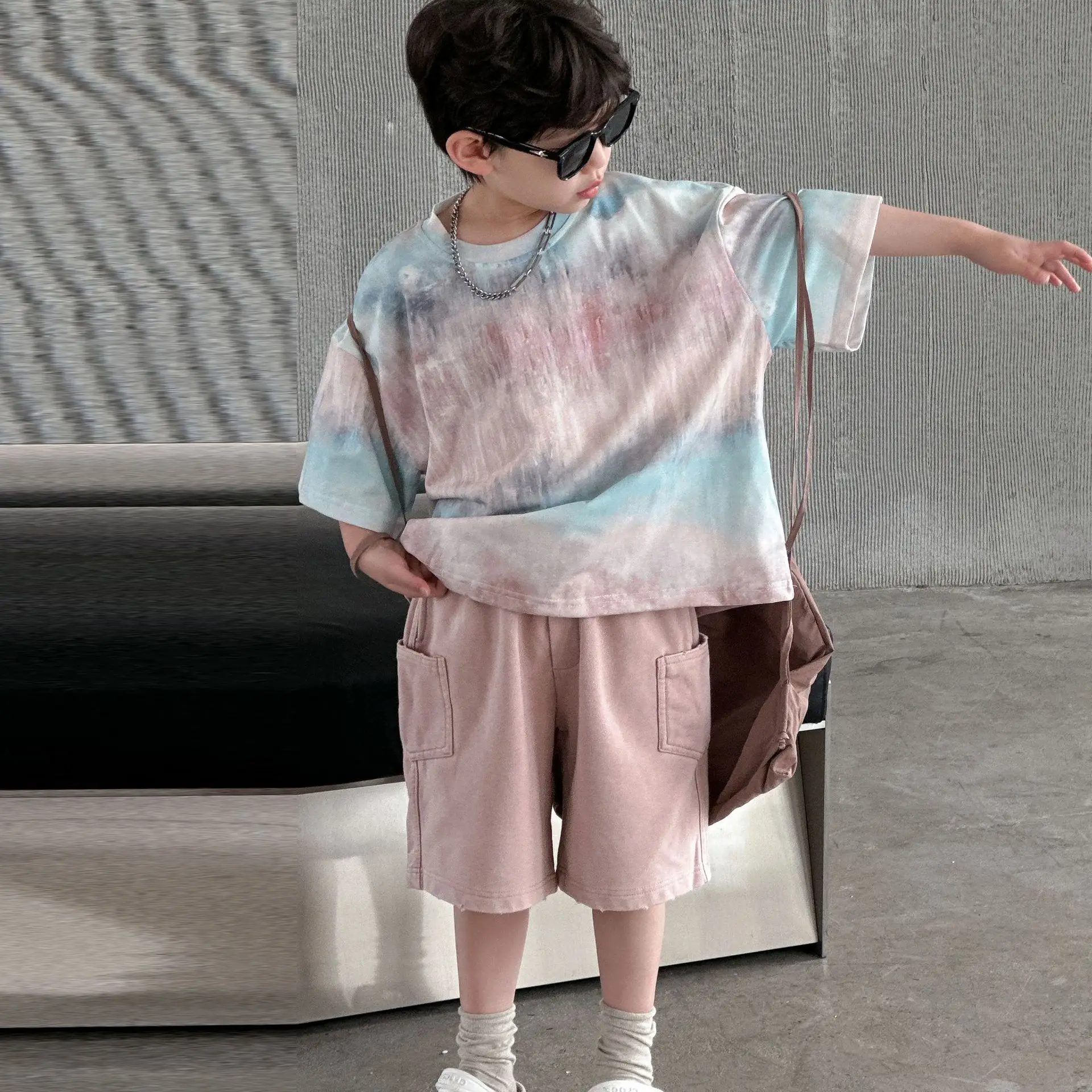 Boys Cotton Tie-Dye Shorts Set Summer 2025 — feature 10