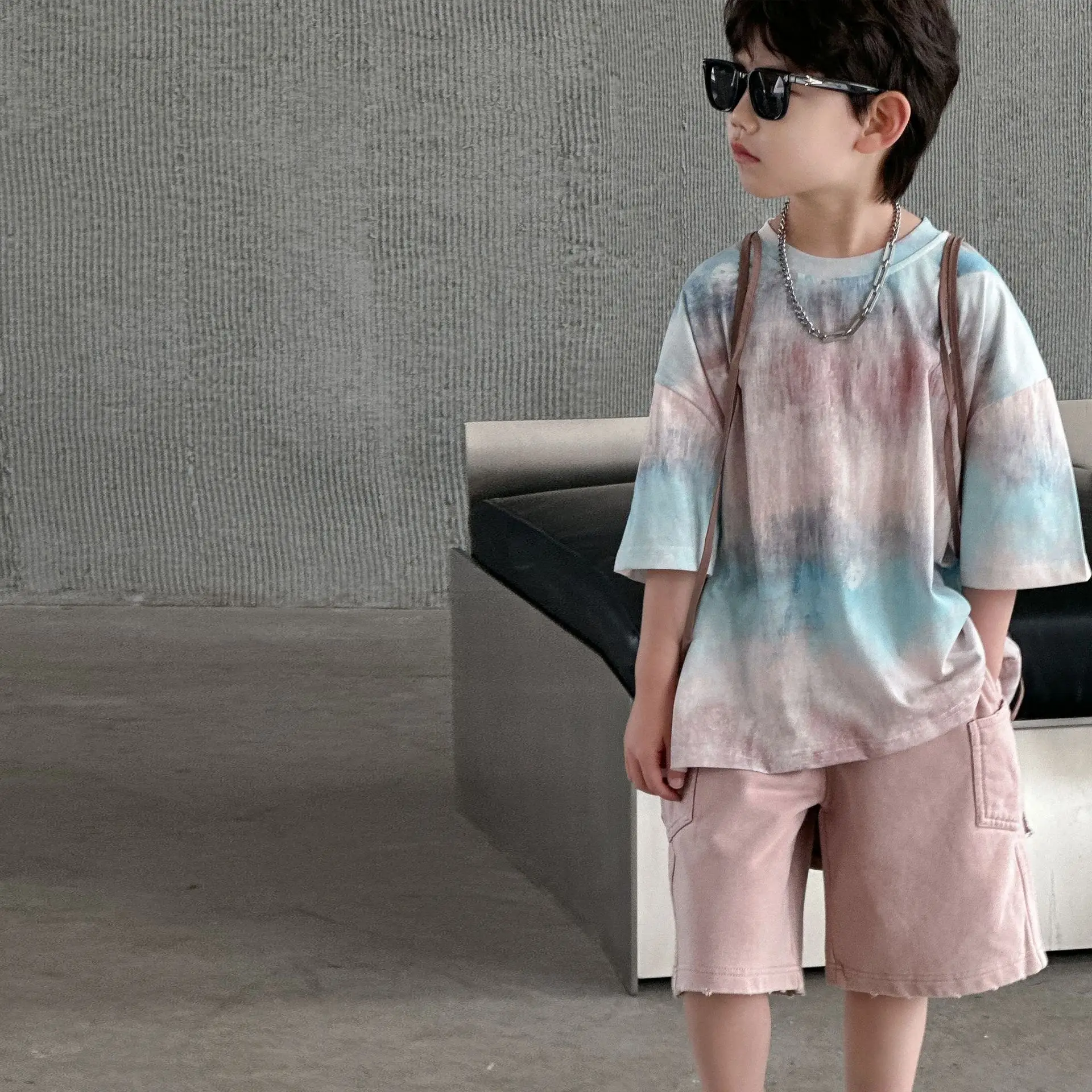 Boys Cotton Tie-Dye Shorts Set Summer 2025 — feature 11