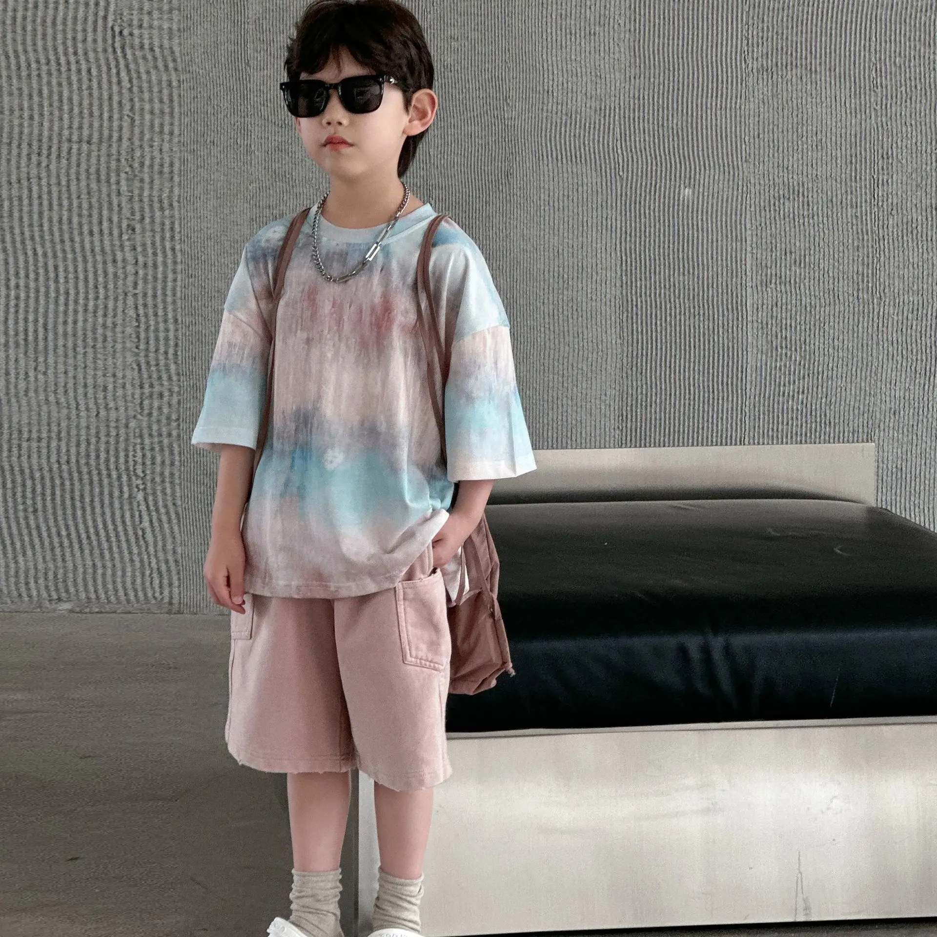 Boys Cotton Tie-Dye Shorts Set Summer 2025 — feature 12