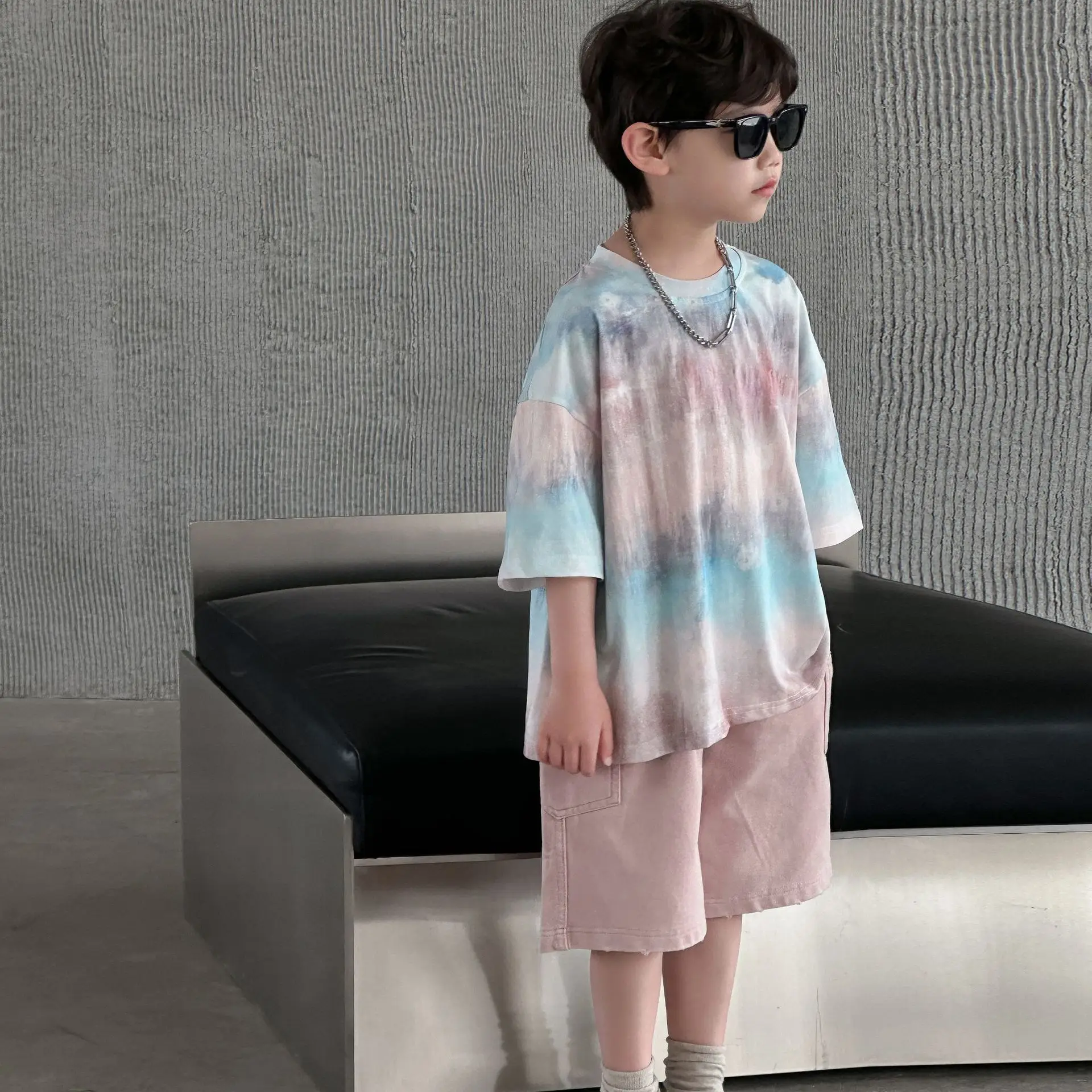 Boys Cotton Tie-Dye Shorts Set Summer 2025 — feature 13