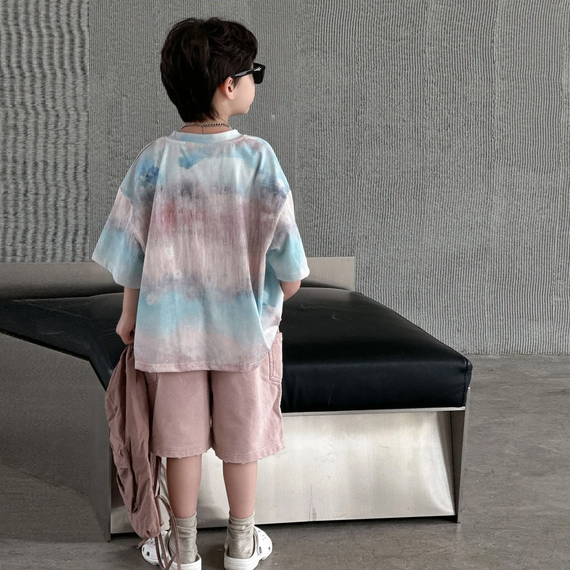 Boys Cotton Tie-Dye Shorts Set Summer 2025 — feature 9
