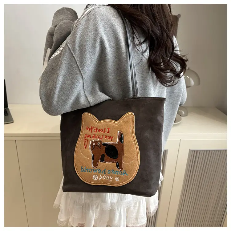 Korean Cat Design Large Capacity Women's Tote Bags — feature 13