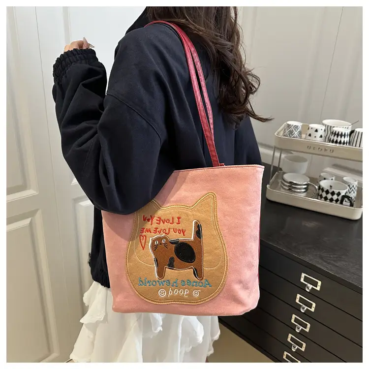 Korean Cat Design Large Capacity Women's Tote Bags — feature 8