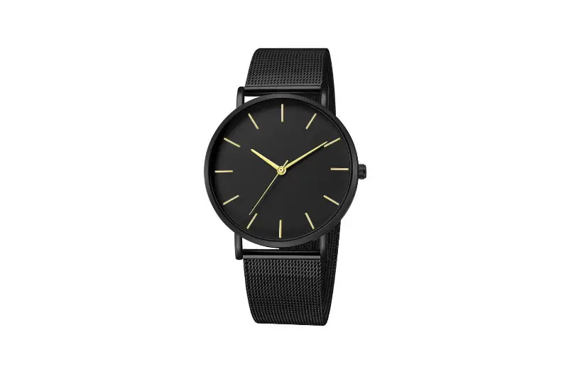 Factory direct foreign trade men's business quartz watch explosions fashion mesh watch simple atmosphere watch wholesale — feature 10
