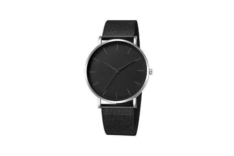 Factory direct foreign trade men's business quartz watch explosions fashion mesh watch simple atmosphere watch wholesale — feature 17