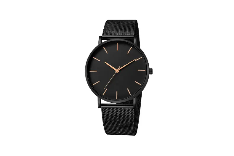 Factory direct foreign trade men's business quartz watch explosions fashion mesh watch simple atmosphere watch wholesale — feature 19