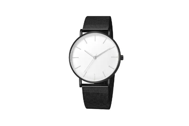 Factory direct foreign trade men's business quartz watch explosions fashion mesh watch simple atmosphere watch wholesale — feature 7