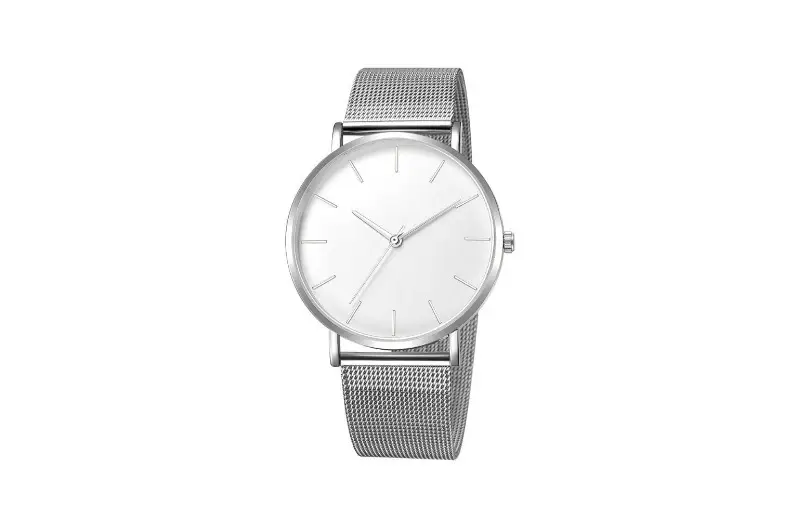 Factory direct foreign trade men's business quartz watch explosions fashion mesh watch simple atmosphere watch wholesale — feature 8
