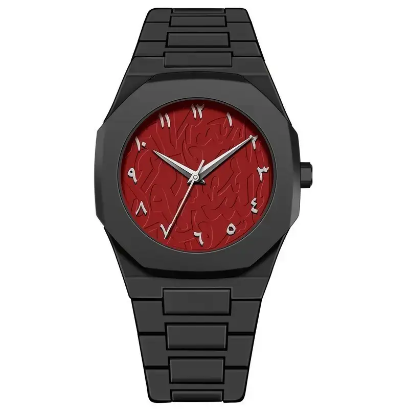 Men's Black Eight-Shaped Quartz Watch Wholesale - Image 13