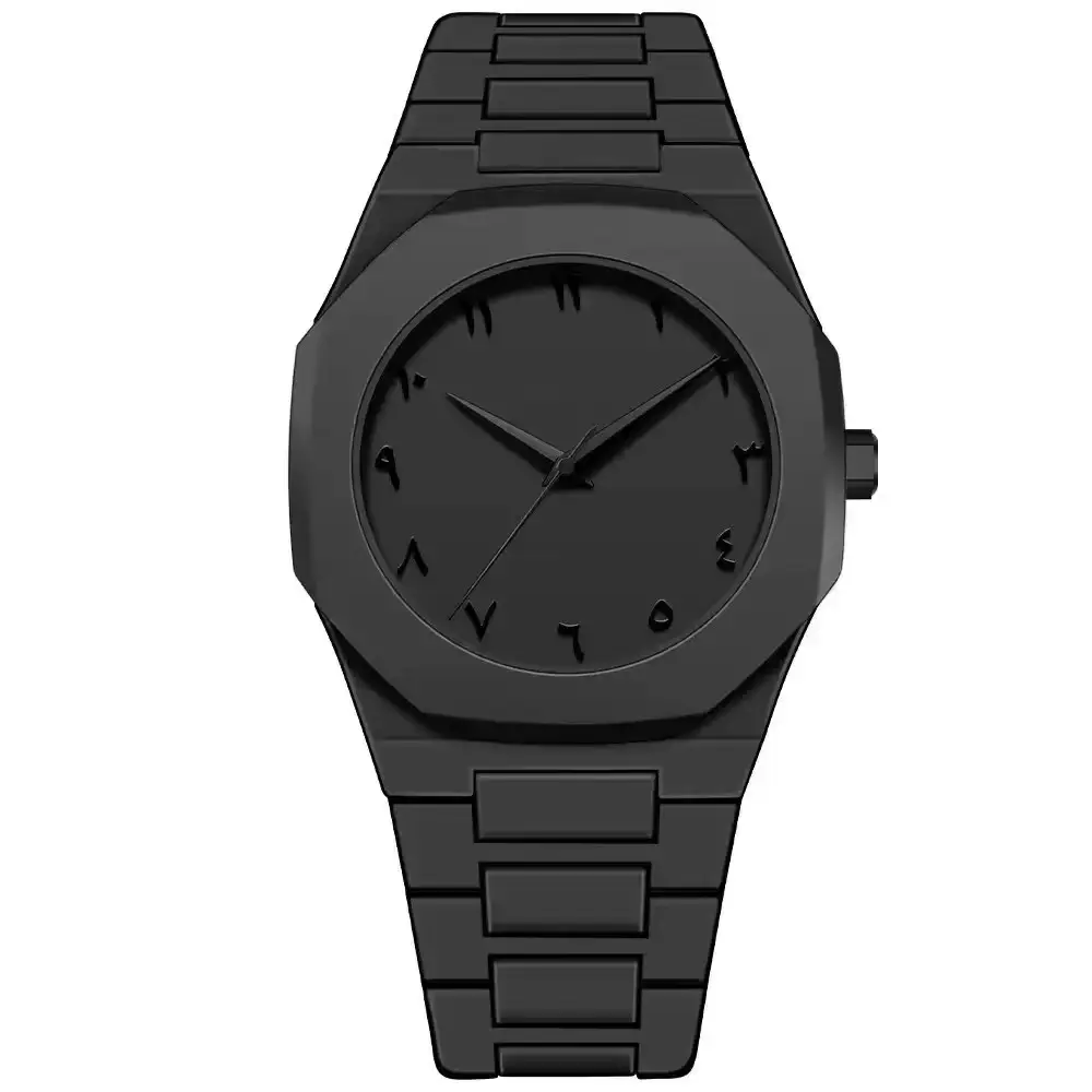 Men's Black Eight-Shaped Quartz Watch Wholesale - Image 4