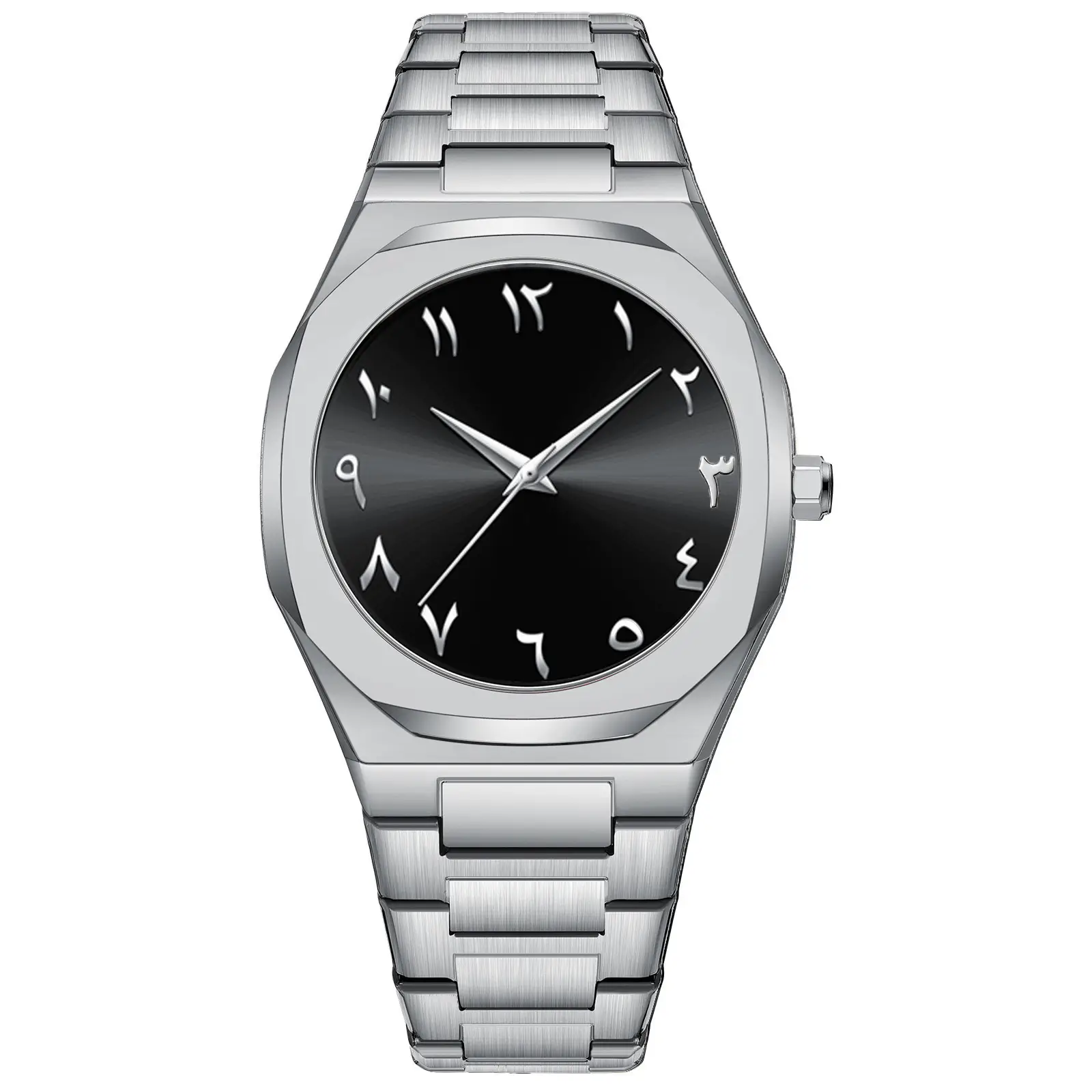 Men's Black Eight-Shaped Quartz Watch Wholesale - Image 8