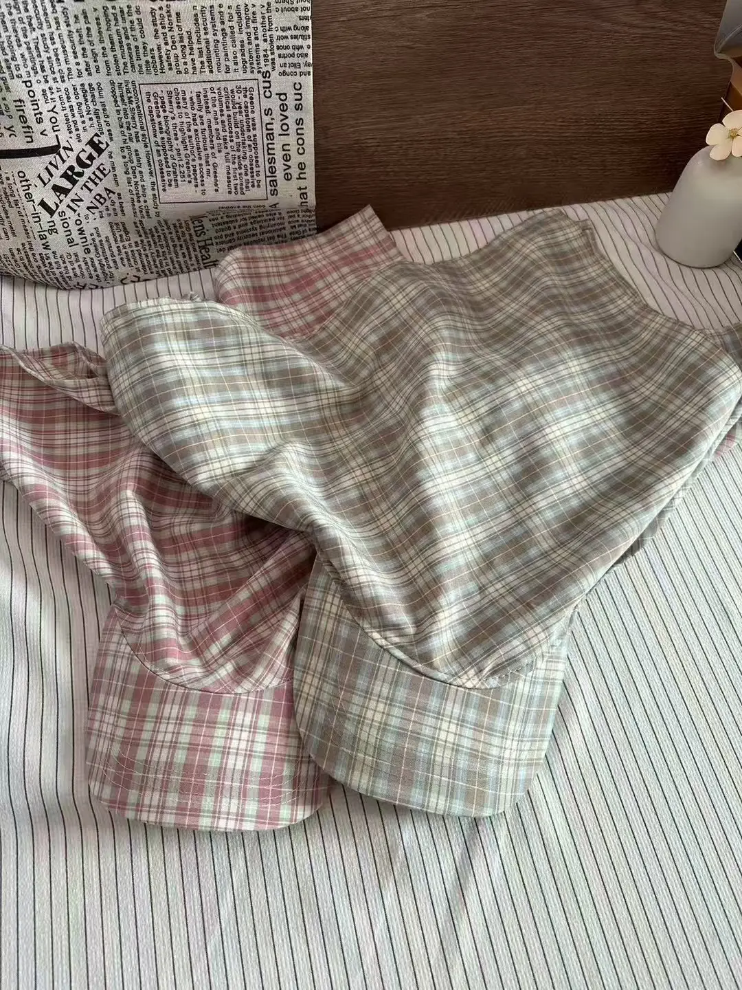 Korean Plaid Turban Hat for Women Spring Summer — feature 8
