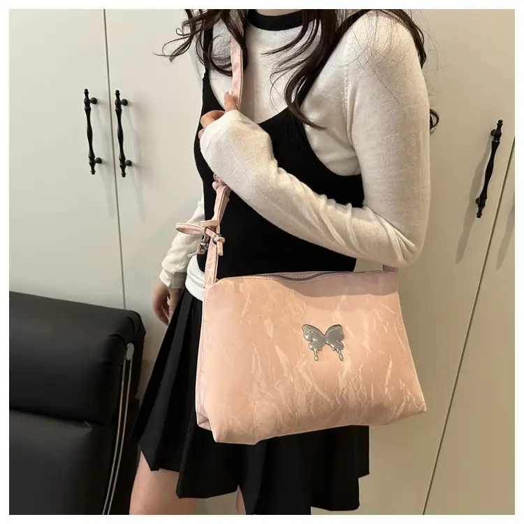 Silver Ruffled Crossbody Tote Bag for Women 2025 — feature 22