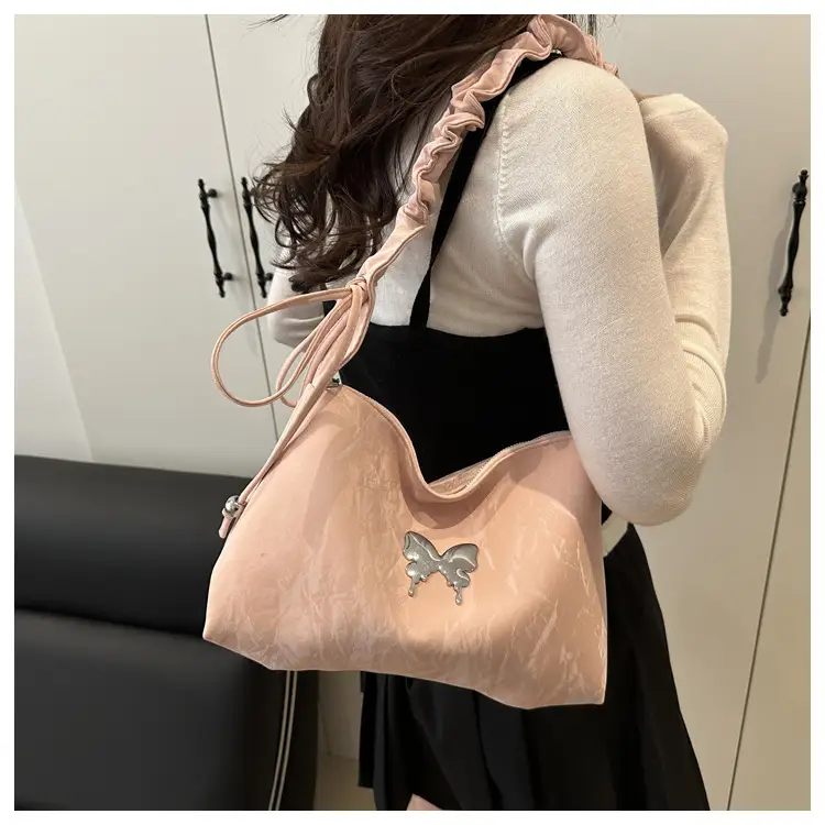 Silver Ruffled Crossbody Tote Bag for Women 2025 — feature 25