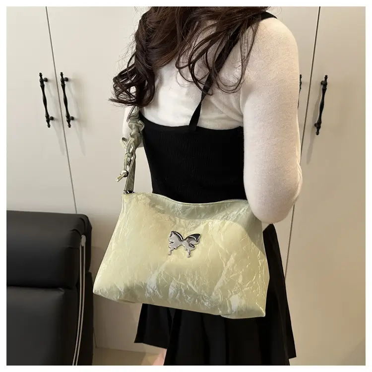 Silver Ruffled Crossbody Tote Bag for Women 2025 — feature 26