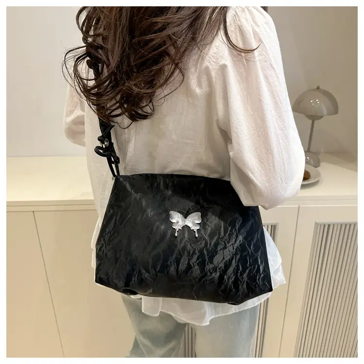 Silver Ruffled Crossbody Tote Bag for Women 2025 — feature 32