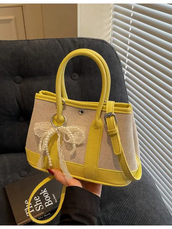 Green Contrasting Women's Shoulder Bag 2025 New - Image 9