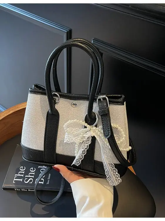 Green Contrasting Women's Shoulder Bag 2025 New - Image 10