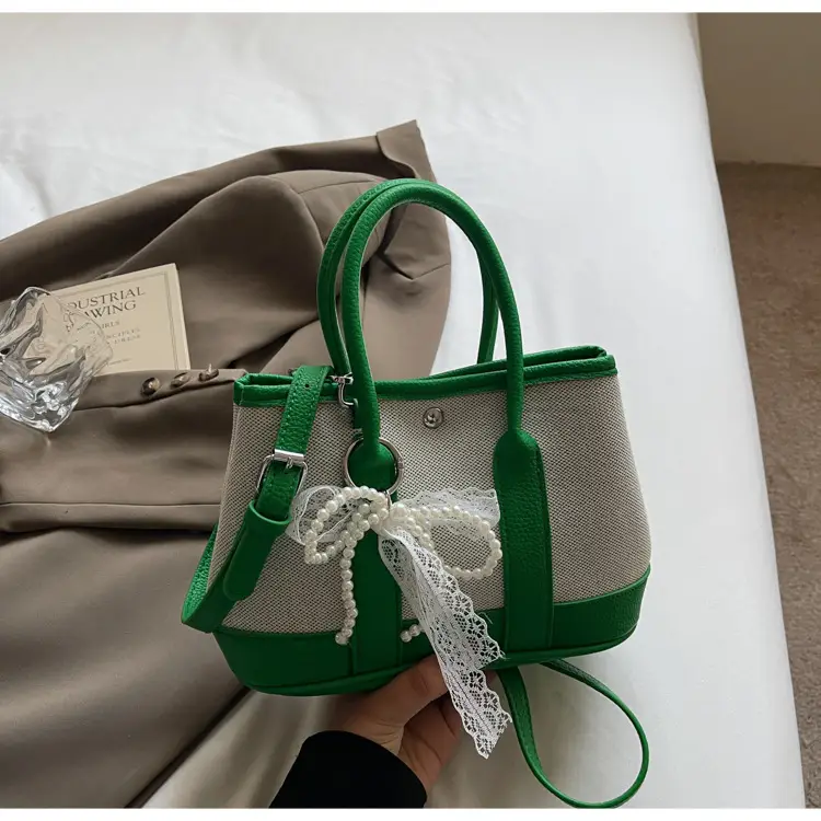 Green Contrasting Women's Shoulder Bag 2025 New — feature 33