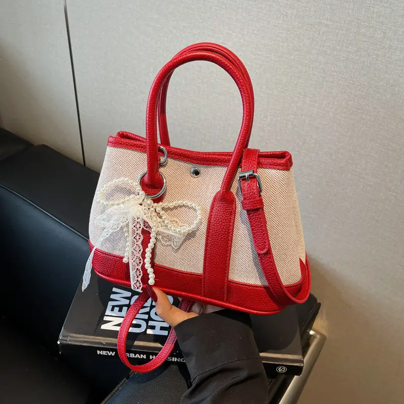 Green Contrasting Women's Shoulder Bag 2025 New - Image 4