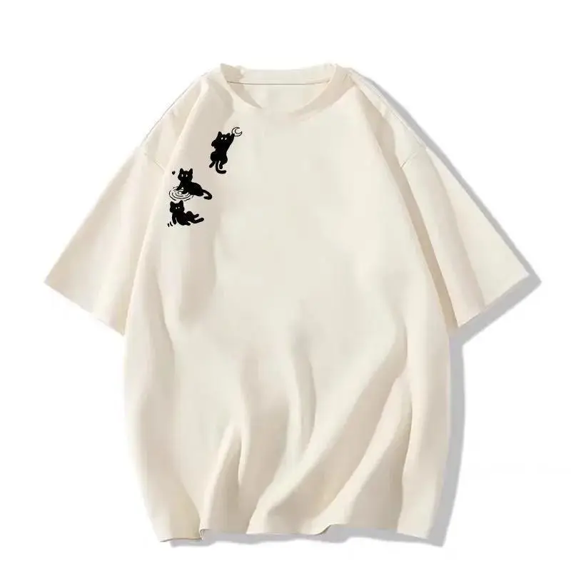 2024 New Summer Ins Cotton T-Shirt Niche Maroon — feature 10