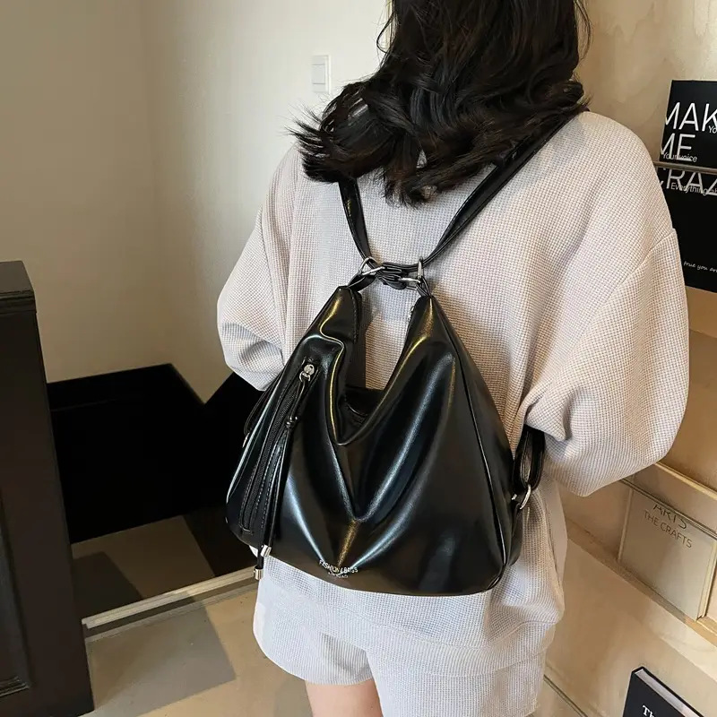 Korean Style Gold Leather Tote Bag 2025 - Image 7