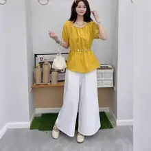 Women Blue Denim Shirt Petite Short Autumn Layering Set — feature 13