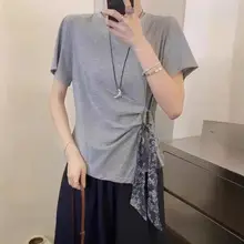 Women Blue Denim Shirt Petite Short Autumn Layering Set — feature 5