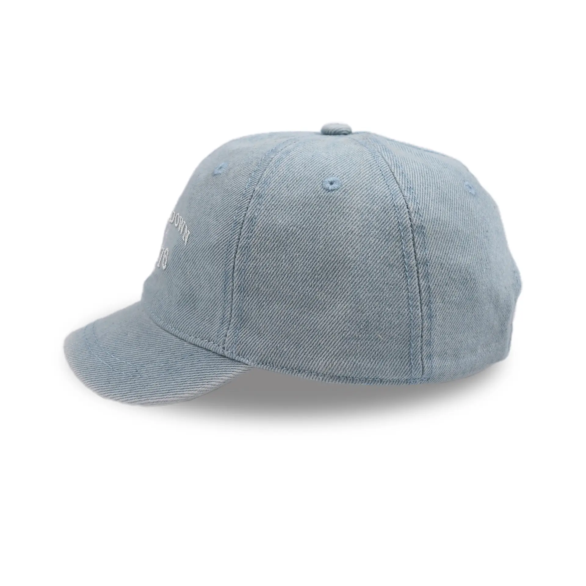 Men Embroidered Denim Baseball Caps Blue Black - Image 5