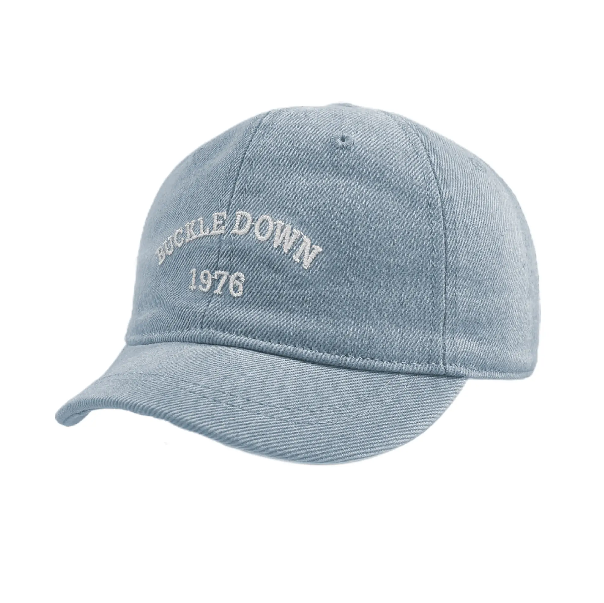 Men Embroidered Denim Baseball Caps Blue Black - Image 7
