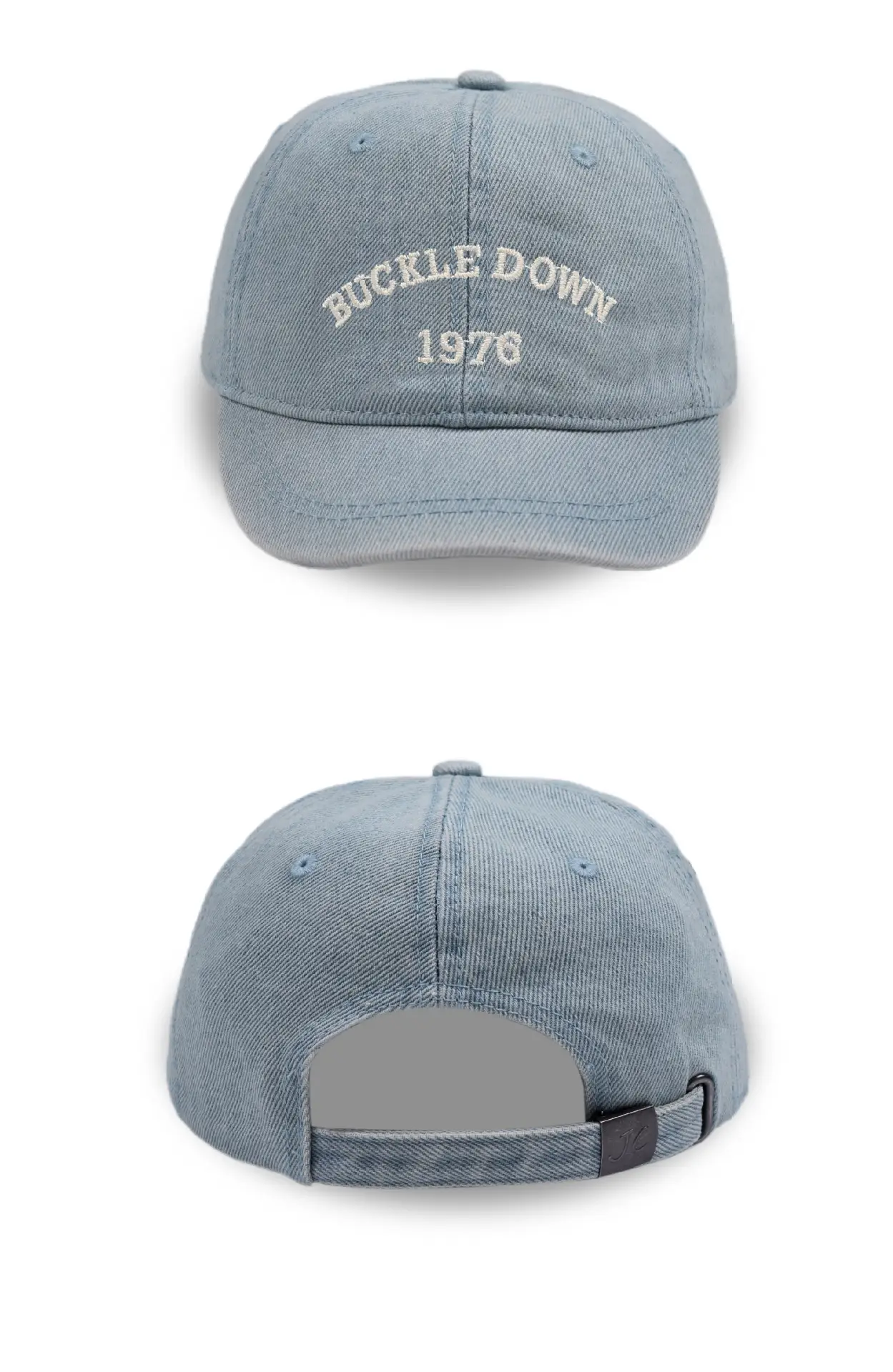 Men Embroidered Denim Baseball Caps Blue Black — feature 5